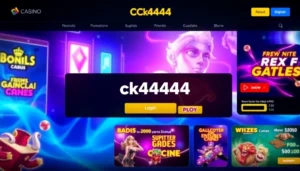 Click the ck4444 login button on a user-friendly gaming platform with bright visuals and smooth navigation for seamless access.