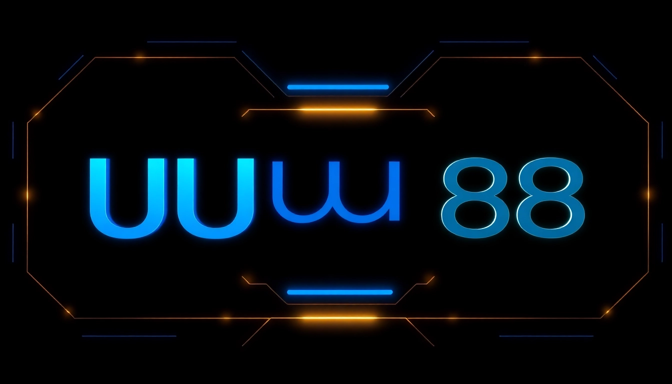 Professional banner showcasing UU 88 branding with modern digital design elements emphasizing reliability and innovation.