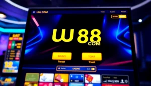 Engaging visual of UU88 COM online casino platform showcasing trusted gameplay and vibrant design, inviting users to experience seamless betting.