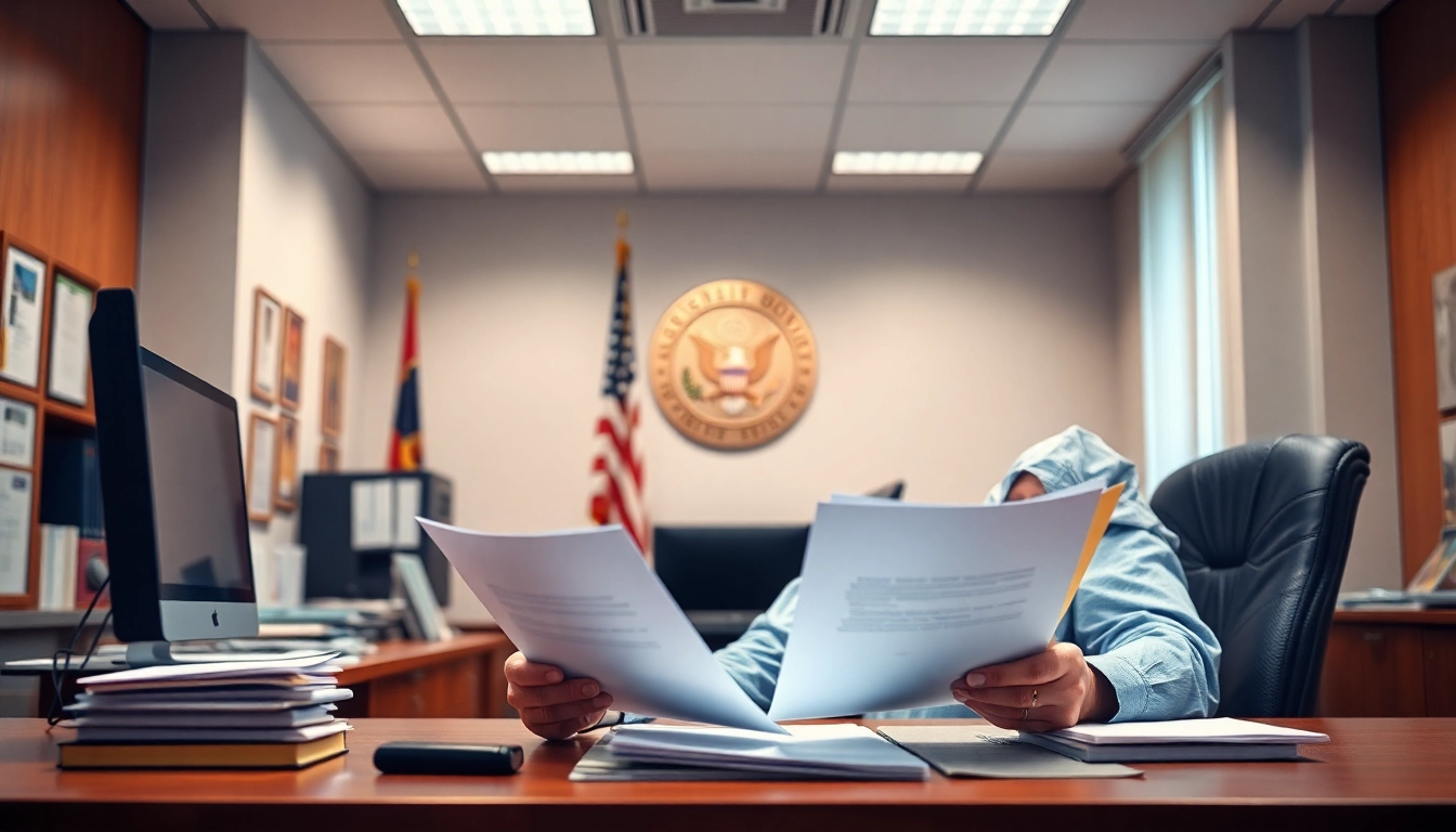 State Govt Jobs application process in a professional office environment with official